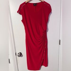 Sexy Red Holiday Christmas Party dress by Rafaella, ladies L